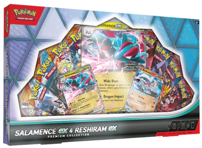 Pokemon Salamence ex & Reshiram Ex Premium Collection Box